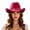 Z14-Hot Pink, variant on Premium Felt Cowboy Hat with Cattleman Crease Wide Brim Shapeable Western Hat for Men Women Cowgirl Rodeo Daily Wear