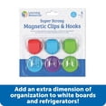 thumbnail image 3 of Learning Resources Super Strong Magnetic Hooks & Clips, Classroom Supplies, 3 of 4