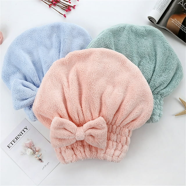 Vaidha Microfiber Hair Turban Quickly Dry Hair Hat Wrapped Towel Bathing Cap