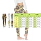 thumbnail image 4 of Gibobby Leggings Termicos Mujer Pantalones yoga deportivos cintura alta ajustados moda informal para mujer Leggings con estampado girasol y leopardo（Azul， S), 4 of 4