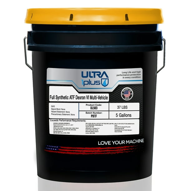 Ultra1Plus Dexron VI Full Synthetic ATF Transmission Fluid 5 Gallon