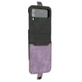 thumbnail image 1 of SaniMore Case for Samsung Galaxy Z Flip 4 6.7" 2022, Retro PU Leather Case Shockproof Anti-fall Full Body Protective Magnetic Case For Samsung Z Flip 4, Purple, 1 of 4