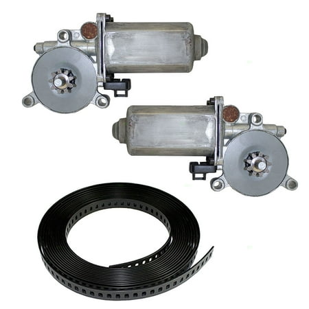 3 Pc Set Window Lift Regulator Motors & 20' ft Repair Tape Roll Replacement for Cadillac