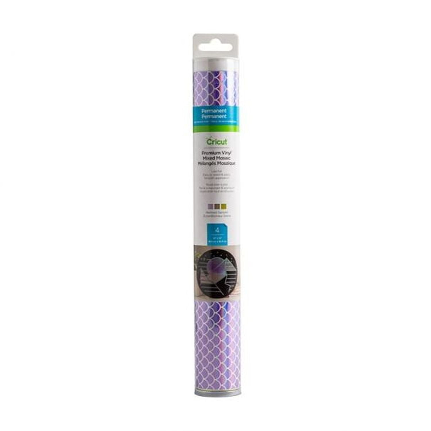 (2 pack) Cricut Premium Vinyl Mosaic Sampler, Mermaid Permanent, 12" x 12"