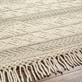 thumbnail image 7 of Hauteloom Ummi Wool Hallway, Kitchen Runner Rug - Traditional, Transitional - Ivory, Beige - 2' x 5', 7 of 7