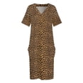 thumbnail image 3 of Vestido calado con estampado de leopardo para mujer, vestido de fiesta de lujo con bolsillo, vestido de graduación, vestido de noche, 3 of 6