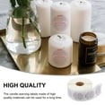 thumbnail image 4 of LOLIPPYY White Candle Warning Labels for Wax Melting Safety - Essential Stickers for Candle Making, 4 of 6