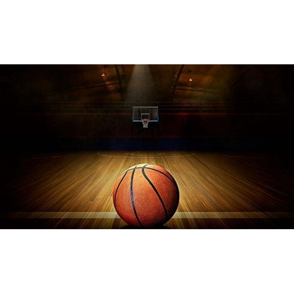 Basketball Theme Edible Cake Topper Image -- 1/4 Sheet