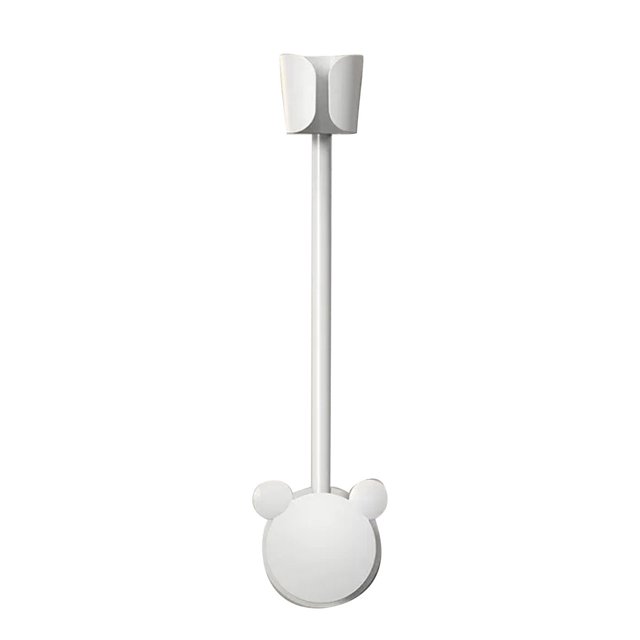 Soporte para secador de pelo Lazy, multiusos, manos libres, rotación de 360 grados, autoadhesivo, para montaje en pared, color blanco