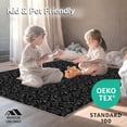 thumbnail image 4 of ODIKA 2'x3' Machine Washable Non-Slip Area Rug, Elegant Yuletide Foliage Entrance Seasonal Decorative Accent High Traffic Rug, Black, 623639, 4 of 5