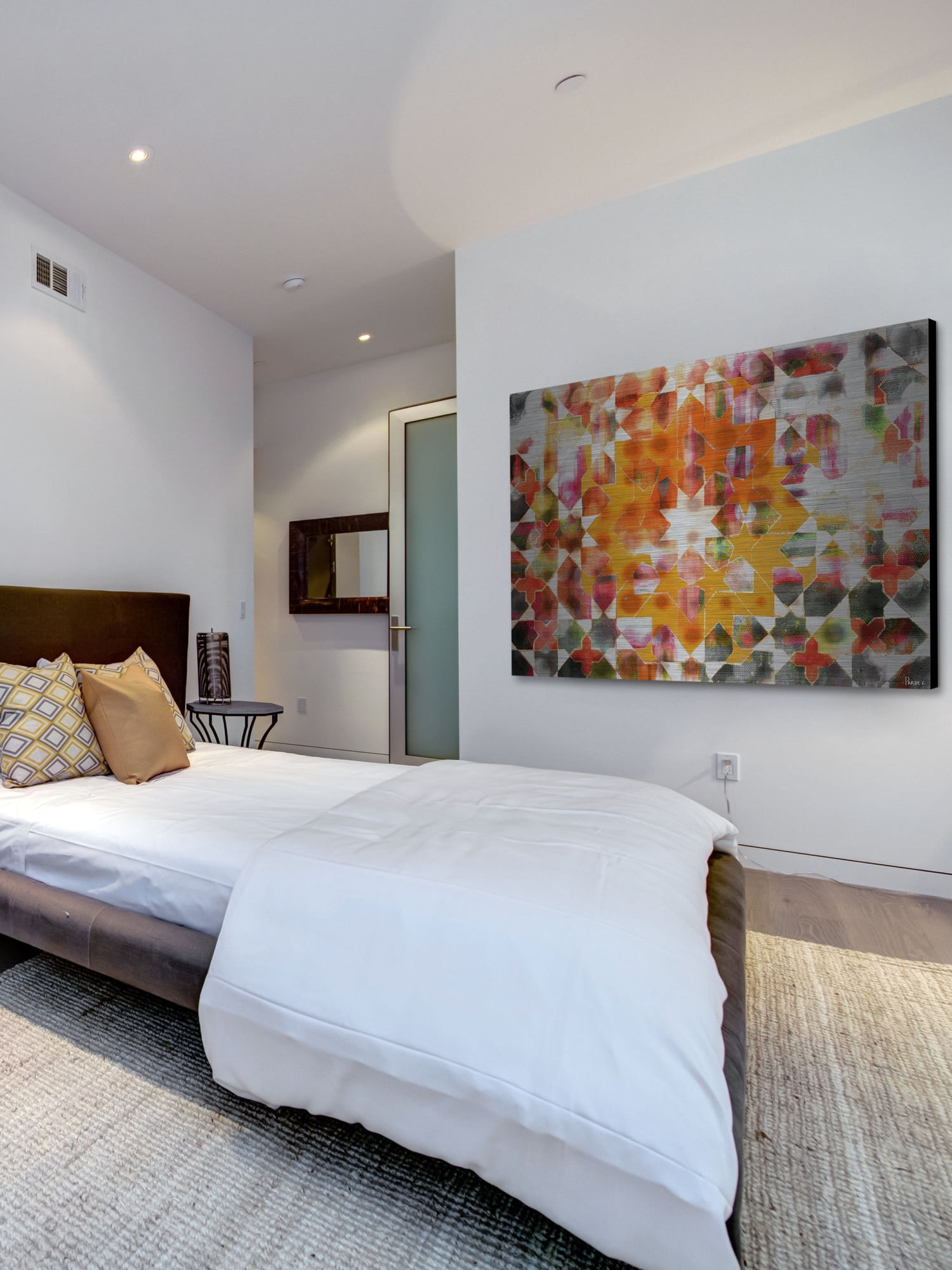 Parvez Taj Zinn Art Print on Brushed Aluminum
