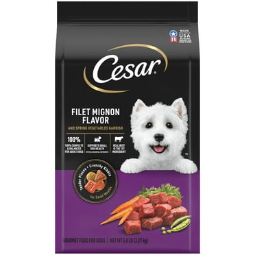 Cesar Filet Mignon and Spring Vegetables Dry Dog Food, 5 lb Bag