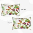 thumbnail image 4 of Balery Birds And Flowers Bedding Queen Pillow Cases - Envelope Closure - Soft Brushed Microfiber Fabric - Shrinkage and Fade Resistant Pillow Cases-16"x24", 4 of 9