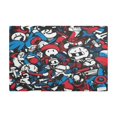 thumbnail image 6 of Qxltty Red Blue Graffiti Pattern Leather Drying Mat for Kitchen Countertops Coffee Mats Hide Stain Quickly Absorbs Water Tableware Decor, 6 of 6