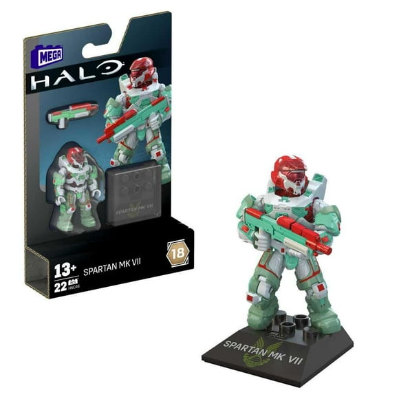 Microfiguras Mega Construx Halo Heroes Series 18 Spartan MK VII