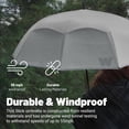 thumbnail image 2 of Weatherman Umbrella - Stick Umbrella - Windproof Umbrella Resists Up to 55 MPH Winds (Navy Blue), 2 of 7