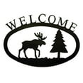 thumbnail image 1 of Village Wrought Iron WEL-22-L Large Moose and Pine Welcome, 1 of 1