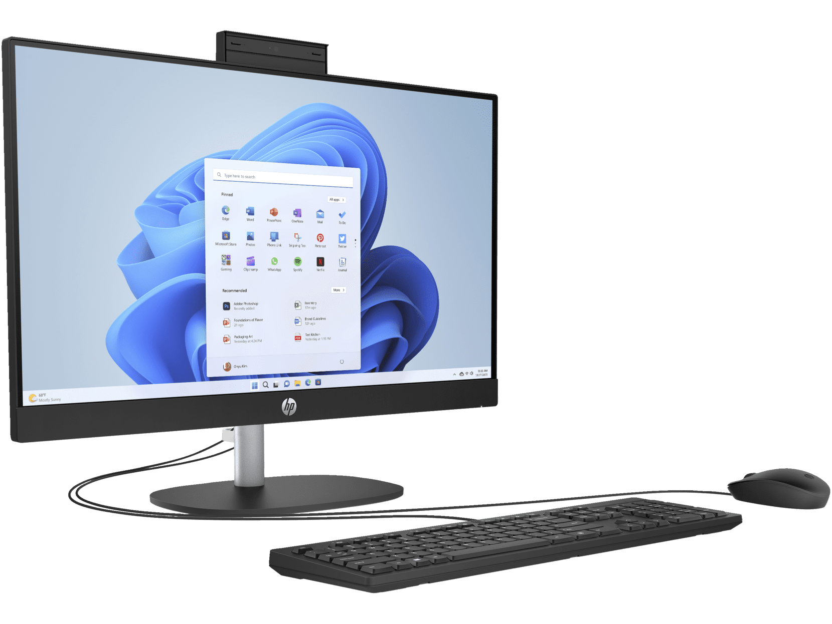 HP Essential All-in-One Computer 23.8" FHD AMD Ryzen 5, 16 GB; 1 TB SSD  Windows