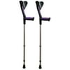 ORTONYX Forearm Crutch (1 Pair) - Ergonomic Handle with Comfy Grip - Adult Size