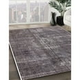 thumbnail image 2 of Ahgly Company Indoor Rectangle Mid-Century Modern Purple Oriental Area Rugs, Swatch Sample, 2 of 6