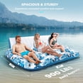 thumbnail image 2 of Tumbona hinchable para piscina JCLEAL para 3 personas con respaldo, 2 of 7