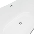 thumbnail image 4 of A&E Bath and Shower Comox 65" Contemporary Plastic Freestanding Bathtub in White, 4 of 5