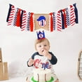 thumbnail image 4 of Party Banner Decorative Baseball Theme Hanging Banner Burlap Banner for Birthday, 4 of 5