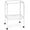 White, variant on Prevue Pet Products Rolling Stand with Shelf, Black