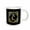 White, variant on 3drose, Letter C- Image of Monogram with Crown and Blue Star- Not Metal Foil, 11oz Two-tone Yellow Mug