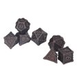 thumbnail image 1 of dés en Polyédrique, Ensemble de dés en Métal Polyédrique 7 Pcs dés RPG Matériaux de Qualité, 1 of 8