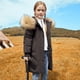 thumbnail image 2 of Cinnamoroll Kuromi Anime Sanrios Hellokittys Winter Down Jacket for Grils Long Fur Collar Outerwear Coat Teenage Parka Clothes, 2 of 4