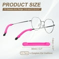 thumbnail image 2 of Cojines para orejas de gafas Uxcell, 12 pares de agarre para gafas de 3-8mm, Rojo Rosa, 2 of 7