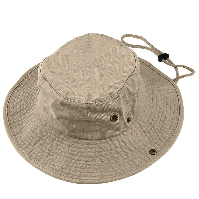 PIGBENGO Women Sun Hat UV Protection Bucket Wide Brim Summer Beach Boonie  Hat Quick Dry Outdoor Fishing Cap