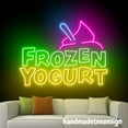 thumbnail image 3 of Handmadetneonsign Frozen Yogurt Neon Sign, Ice Cream Store Wall Art Decor, Ice Cream Cone Wall Decor 67835, 3 of 5