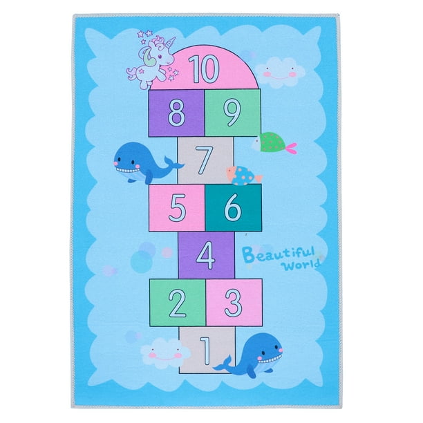 BRIGHTFUFU Alfombrilla de suelo divertida para habitación de niños