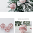 thumbnail image 3 of 4-Pcs Set Glitter Christmas Tree Decor, 8mm Sequin Balls for Xmas Trees Wedding Party Holiday Decor -pink, 3 of 5