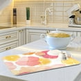thumbnail image 6 of Yayeee Dish Drying Mat for Kitchen Counter 18"x24" Microfiber Absorbent Pad, Pink Floral Orange, 6 of 7