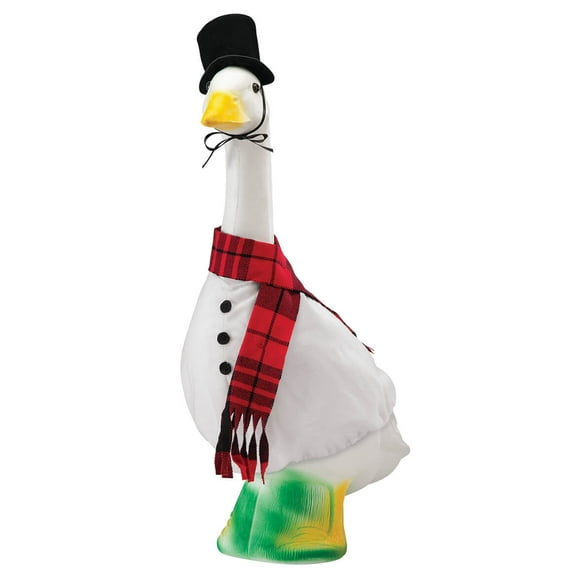 Gaggleville Snowman Goose Outfit, Fits Large 23" H Statue, by Fox Valley Traders