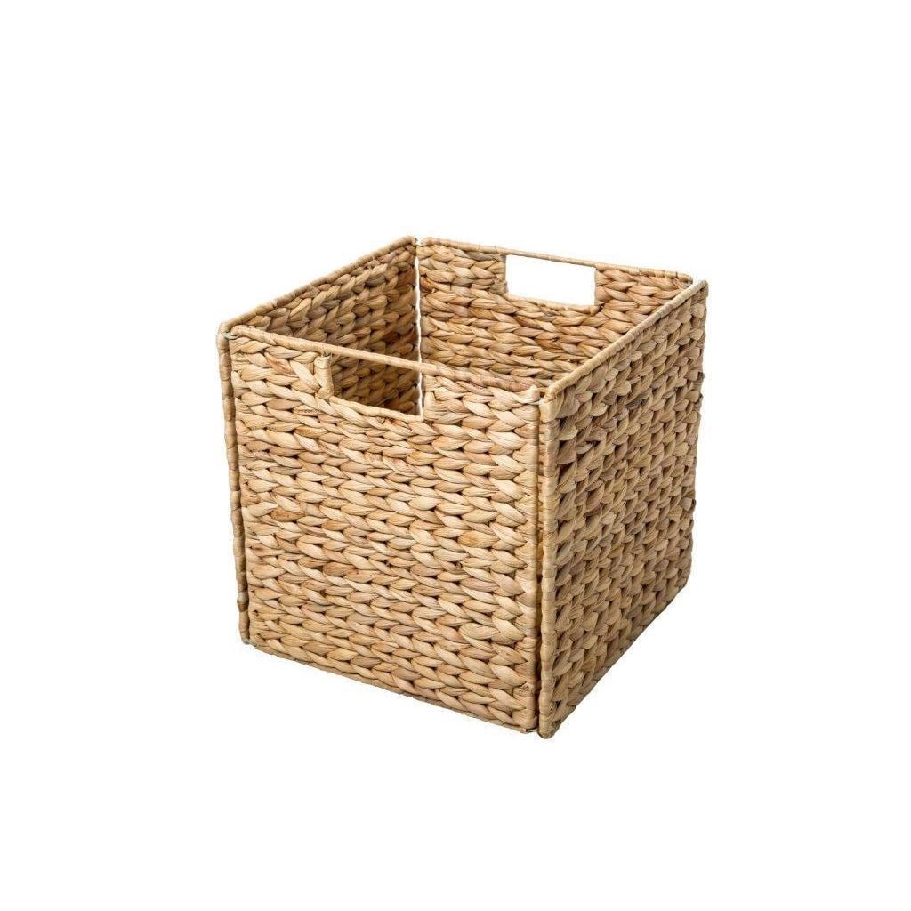 Trademark Innovations  Beige Wicker 12-inch Foldable Storage Basket Quantity 4