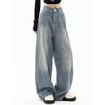 thumbnail image 5 of EMMIOL Women's Baggy Jeans High Waist Barrel Jeans Y2K Vintage Wide Leg Fit Jeans 90s Boyfriend Streetwear Denim Pants, 5 of 6