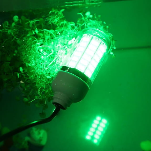 LED Fishing Light, Green Fishing Light,LED Night Fishing Light Underwater Submersible Marine Boat Green Lamp Fishing Accessory