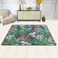 thumbnail image 2 of FREEAM Tropical Floral Non Slip Area Rug for Living Dinning Room Bedroom Kitchen, 4' x 6'(48 x 72 Inch), Palm Tree Nursery Rug Floor Carpet Yoga Mat, 2 of 6