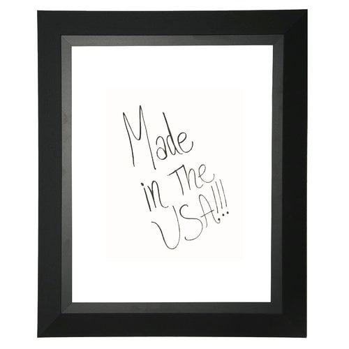 Rayne Mirrors American Made Rayne Attractive Matte Black Dry Erase