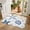 Blue, variant on Diatomaceous Earth Bath Mat 16"x24", Red Teal Starfish Coastal Absorbent Half Circle Bathroom Rugs with Non-Slip Backing Rubber, Low-Profile Doormat for Kitchen Sink Summer Beach Nautical Coral Sea