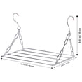 thumbnail image 3 of Balcony Clothes Drying Rack Stainless Steel Drying Rack Multi-functional Shoes Socks Drying Rack, 3 of 3