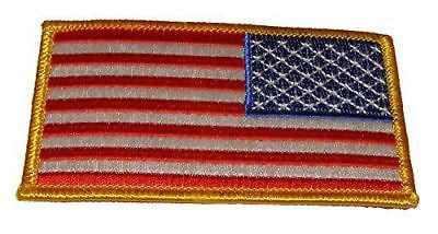 New USA Flag Banner Patch RED WHITE & BLUE USA Flag Embroidered Patch PATRIOTIC 