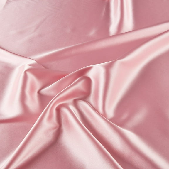 Zelouf Silky Stretch Satin , Sewing, DIY, Crafts Fabric by the Yard, Sophia Pink, 3 Yard