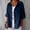 A1 Navy, variant on Linen Shirts for Women Cotton Linen Blouses Tunic Tops with Button Button Down V Neck Jacquard Boho Blouse Retro Flowy Fit and Flare Blouses Boho Peasant Gauze Blouses A1 White XL