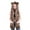 Coffee, variant on Augper Animal Hood Scarf 3-in-1 Women Faux Fur Plush Winter Hoodie Hats Scarf Ears Hat Gloves Mittens Pocket Earflap Long Scarf Shawl Wraps Neck Warmer