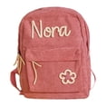 thumbnail image 1 of Hearth & Gear Corduroy Backpack With Your Child's Name Custom Rope Embroidered Shoulder Custom Back To School For Boys And Girls Track Bags Small Weekend Bag Basketball Drawstring Bags Sleep over Bag, 1 of 6